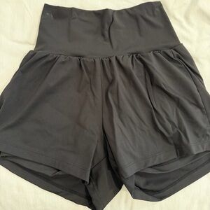 HALARA Black Athletic Skort with Built-In Shorts